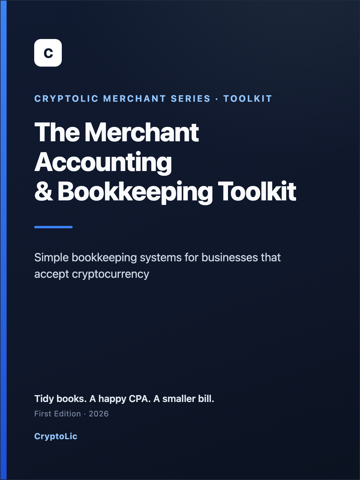 The Merchant Accounting & Bookkeeping Toolkit cover