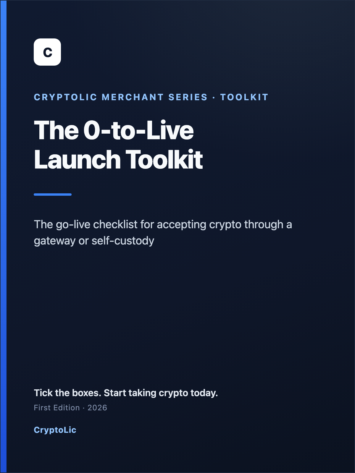 The 0-to-Live Launch Toolkit cover